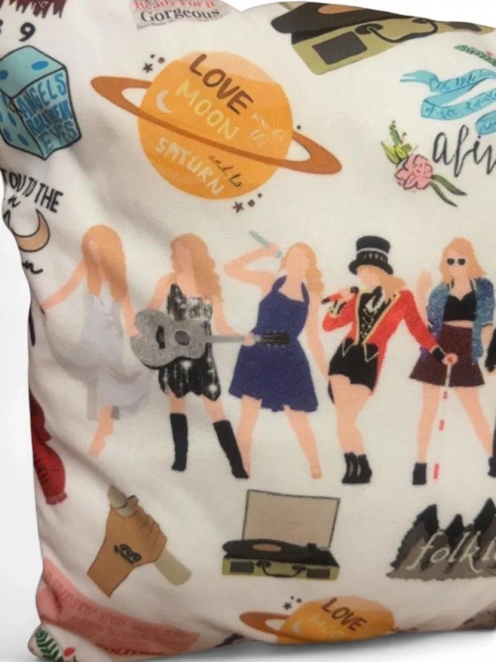 Taylor Swift Eras Throw Pillow | Swiftie Decorative Accent Cushion